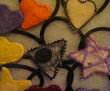 Elastic Hair Ties with Felt decorations