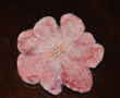 Pink Beaded Hair Clip