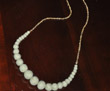Turquoise felt beads with freshwater pearls
