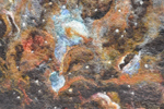 Galaxy felt painting
