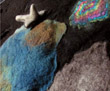 Space shuttle, earth, space, 3-D wall art