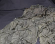 Black silk shibori scarf